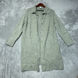 J Jill Women's L Cardigan Gray Wool H0853